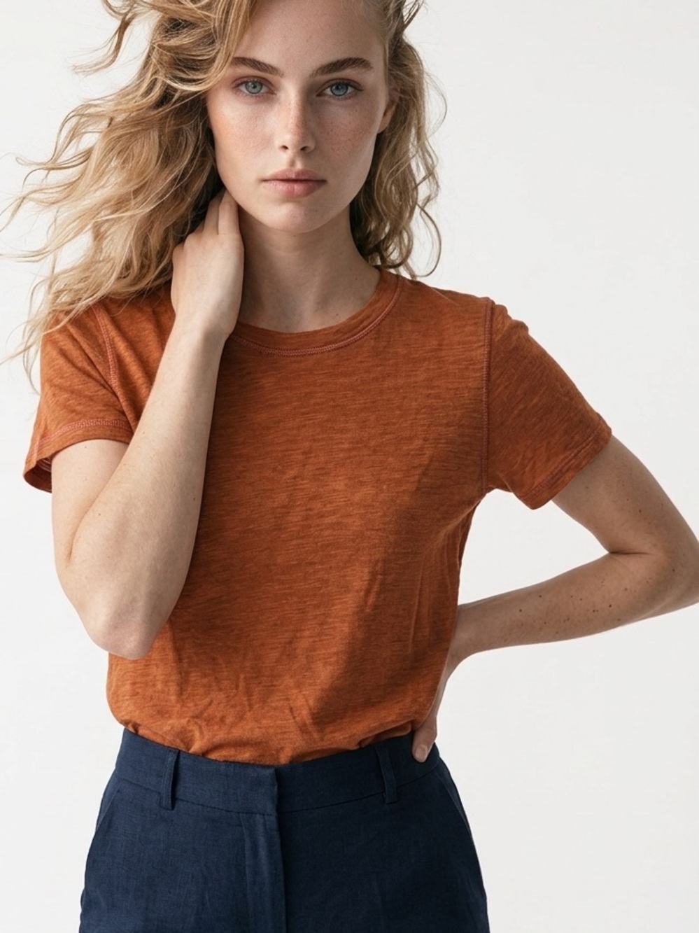 Chaser slub jersey crew neck tee sunkissed ‎ size S short